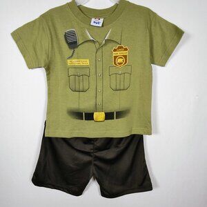 kid 'u' not‎ Kids 4T Park Ranger T-Shirt & Short Set NWOT